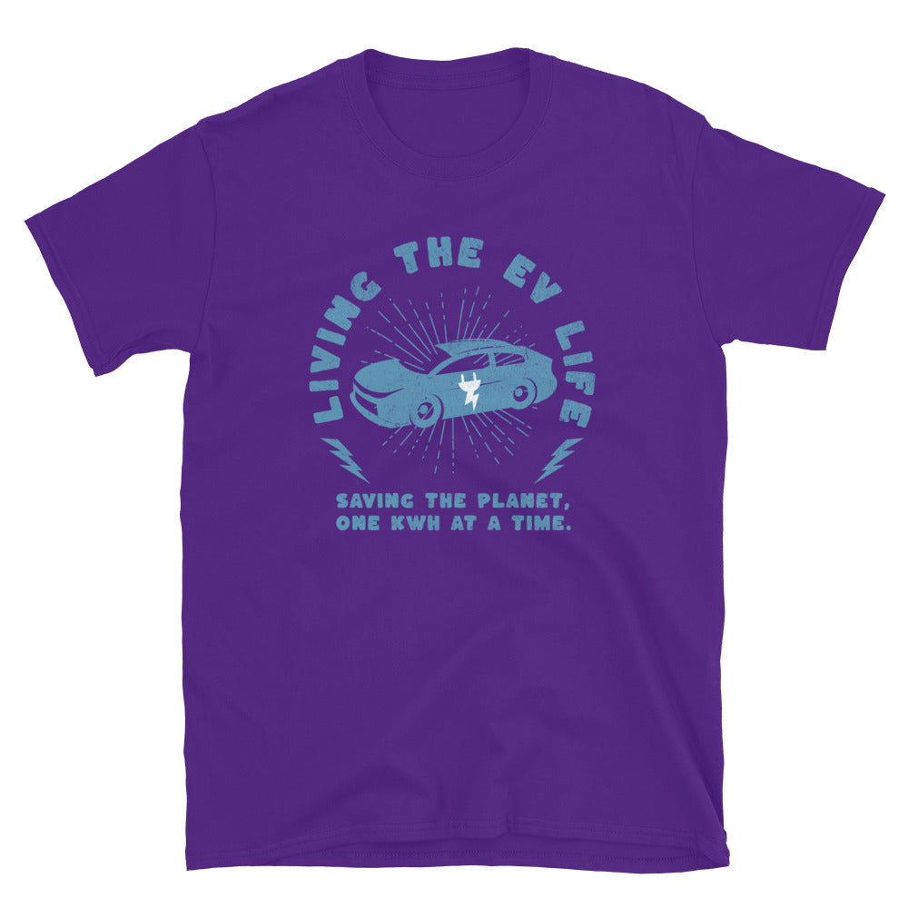 Living The EV Life TShirt - Purple Color - https://ascensionemporium.net